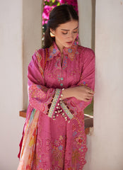 Farah Talib Aziz Luxury Lawn Unstitched '26 | Palmira Pink
