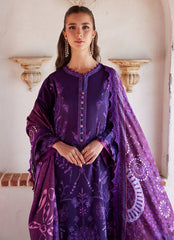 Farah Talib Aziz Luxury Lawn Unstitched '26 | Vicenta Violet