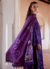 Farah Talib Aziz Luxury Lawn Unstitched '26 | Vicenta Violet