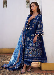 Farah Talib Aziz Luxury Lawn Unstitched '26 | Nia Navy