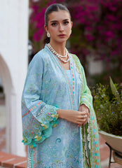 Farah Talib Aziz Luxury Lawn Unstitched '26 | Sienna Sky Blue