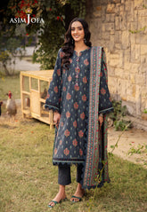 Printed Lawn by Asim Jofa | AJUBJ-17 | 3PC Unstitched Lawn Suit