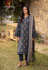 Printed Lawn by Asim Jofa | AJUBJ-17 | 3PC Unstitched Lawn Suit