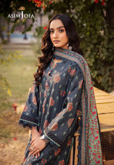 Printed Lawn by Asim Jofa | AJUBJ-17 | 3PC Unstitched Lawn Suit