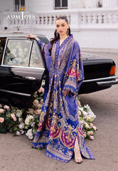 Charmeuse Silk Collection | AJRS-06 | Digitally Printed Kaftan