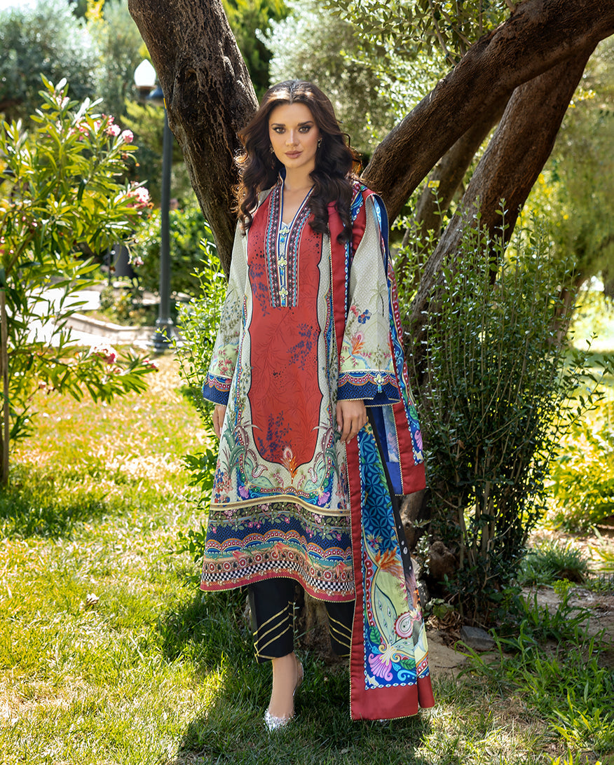 Mushq Ethereal Gleam – luxury embroidered outfit from Nirvana Echoes Serenity, available at Highway Fashion PK
