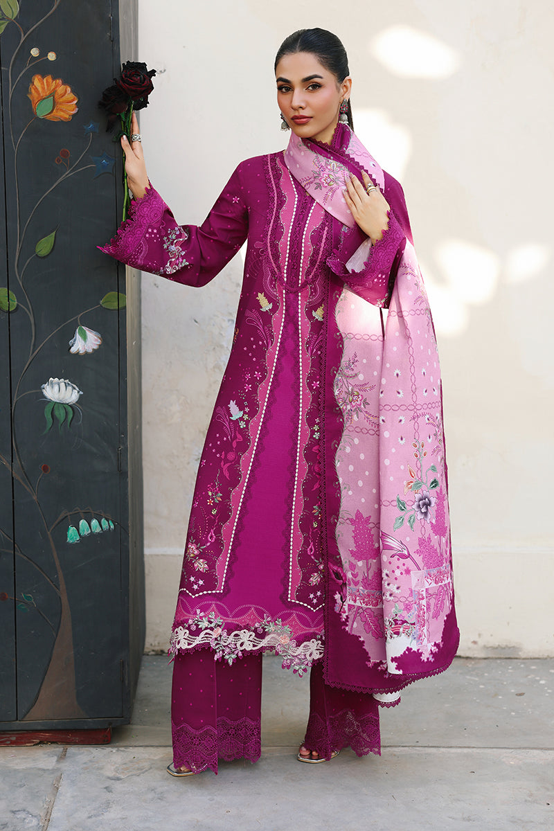 Qalamkar QW-01 (B) JORIS – Jacquard weaved and digital printed unstitched winter dress from Qalamkar Q Prints Winter Collection, available at Highway Fashion.