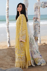 Qalamkar Sahil Luxury Lawn '26 | SA-07 HIRA