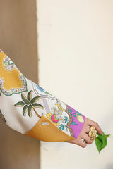 Qalamkar QW-07 (A) CELINA – Jacquard weaved digital printed unstitched winter dress available at Highway Fashion.