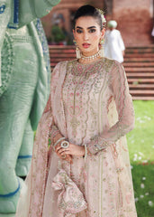 Sardinia MAAHI bridal outfit from Veere Di Wedding Brides Edit ’25 featuring detailed embroidery on organza shirt, organza dupatta, and raw silk trouser.
