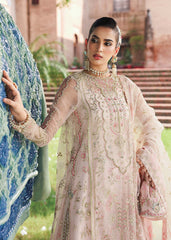 Sardinia MAAHI bridal outfit from Veere Di Wedding Brides Edit ’25 featuring detailed embroidery on organza shirt, organza dupatta, and raw silk trouser.