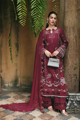 Qalamkar Qline Lawn Drop 1 | RP-12 GARNET