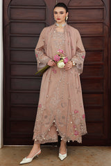 Qalamkar QLine KL-15 IRIS pure linen embroidered unstitched winter dress available at Highway Fashion Pakistan.