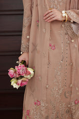 Qalamkar QLine KL-15 IRIS pure linen embroidered unstitched winter dress available at Highway Fashion Pakistan.