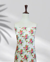 Elegant Nayrah pure silk dress with chiffon dupatta