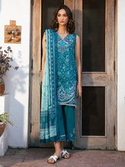 Bin Ilyas | 2073 - B | Hazel Printed Embroidered Lawn '25