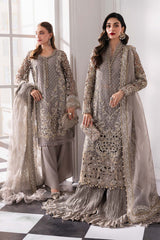 Maria B Mbroidered | BD-3006 | 3 Piece Unstitched Embroidered Chiffon Suit