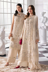 Maria B Mbroidered | BD-3007 | 3 Piece Unstitched Embroidered Chiffon Suit