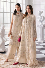 Maria B Mbroidered | BD-3007 | 3 Piece Unstitched Embroidered Chiffon Suit