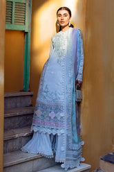 Ansab Jahangir | Petal Blue | Zoha Luxury Lawn'25