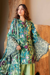 Maria B | 3 Piece Unstitched Printed Lawn Suit | MPT-2505-B