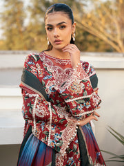 Bin Ilyas | 2076 - B | Hazel Printed Embroidered Lawn '25