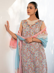 Bin Ilyas | 2072 - A | Hazel Printed Embroidered Lawn '25