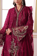 Maria B Mbroidered | BD-3003 | 3 Piece Unstitched Embroidered Chiffon Suit