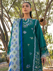 Bin Ilyas | 2077 - A | Hazel Printed Embroidered Lawn '25