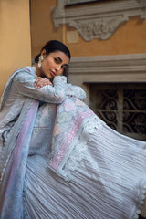 Ansab Jahangir | Petal Blue | Zoha Luxury Lawn'25