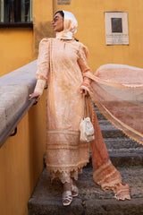 Ansab Jahangir | Alluring Apricot | Zoha Luxury Lawn'25