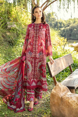 Maria B | 3 Piece Unstitched Printed Lawn Suit | MPT-2514-B