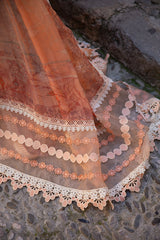 Ansab Jahangir | Alluring Apricot | Zoha Luxury Lawn'25