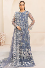 Farasha Dusky Shadow embroidered net formal dress from L U ' ZELLA Premium Formals 2025