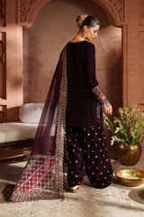 Mehroon velvet shalwar kameez Pakistan