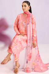 Farasha Printed Essentials ’26 | Blush Satin