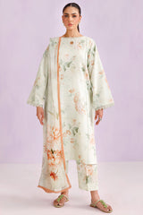 Farasha Printed Essentials ’26 | Mint Veil