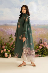 Iznik | UE-458 | Unstitched Lawn Silk Dupatta Suit