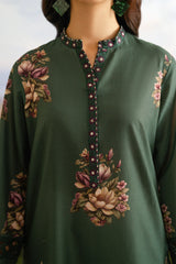 Iznik | UE-458 | Unstitched Lawn Silk Dupatta Suit