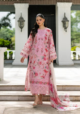 Elaf Signature Embroidered Lawn with Chiffon Collection Vol II '26 | ESG-4B MIRA