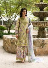Elaf Signature Embroidered Lawn with Chiffon Collection Vol II '26 | ESG-8A OLIVIA