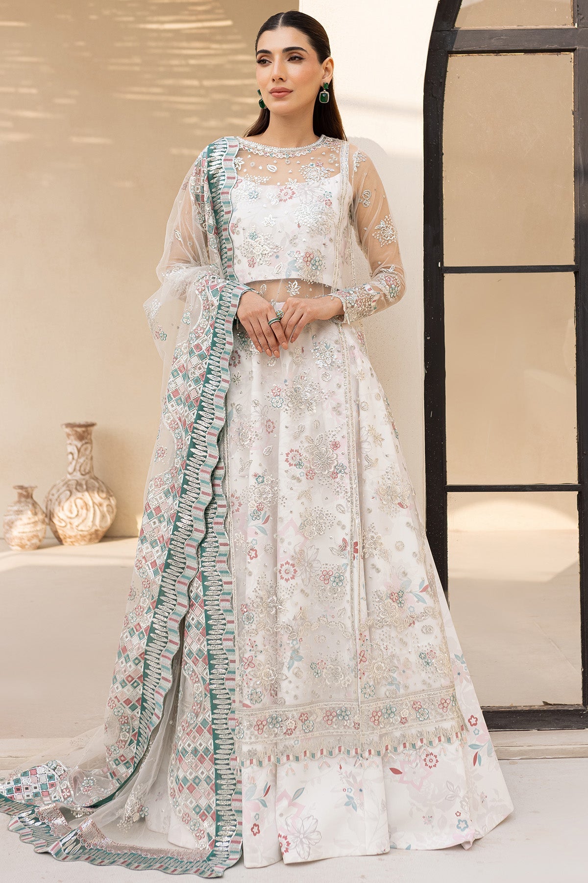Farasha Moonlight Mist embroidered formal dress from L U ' ZELLA Premium Formals 2025