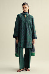 Zara Shahjahan Willow-10A printed lawn suit COCO Prints '25 Drop Four.