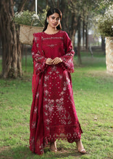 Sardinia Tales Of Petals Luxury Lawn '26 | FLORAL FUCHSIA