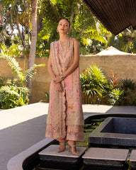 Zinnia Luxury Lawn '25 | Peony | 3PC Embroidered Lawn Suit