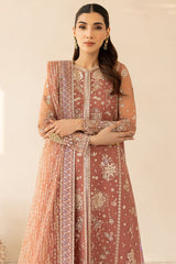 Vintage Rose luxury embroidered outfit by Farasha, available at Highway Fashion
