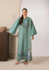 Elaf E-CRAFT - CHIKANKARI LAWN WITH CHIFFON DUPATTA '26 | EHC-1B WILLOW
