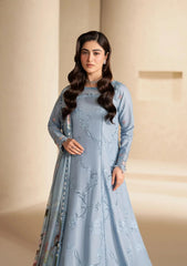 Elaf E-CRAFT - CHIKANKARI LAWN WITH CHIFFON DUPATTA '26 | EHC-5B PACIFIC