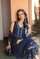 Noor Eid Luxe Printskhaas '26 By Saadia Asad | D6 - A - Imperial Blue