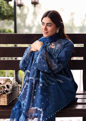 Sardinia Embroidered Lawn Eid '26 | Terrace Blue
